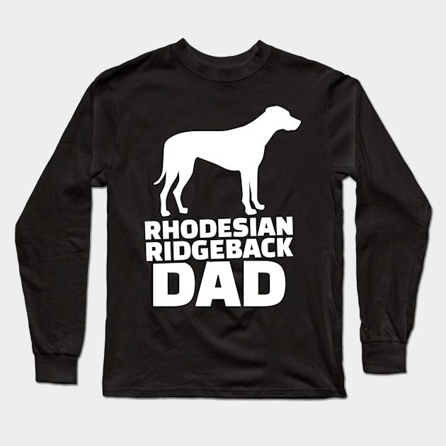 Rhodesian Ridgeback Dad Long Sleeve T-Shirt by Designzz